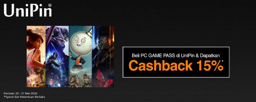 Upgrade Gaming Kamu Sekarang! Dapetin PC Game Pass + Cashback 15%